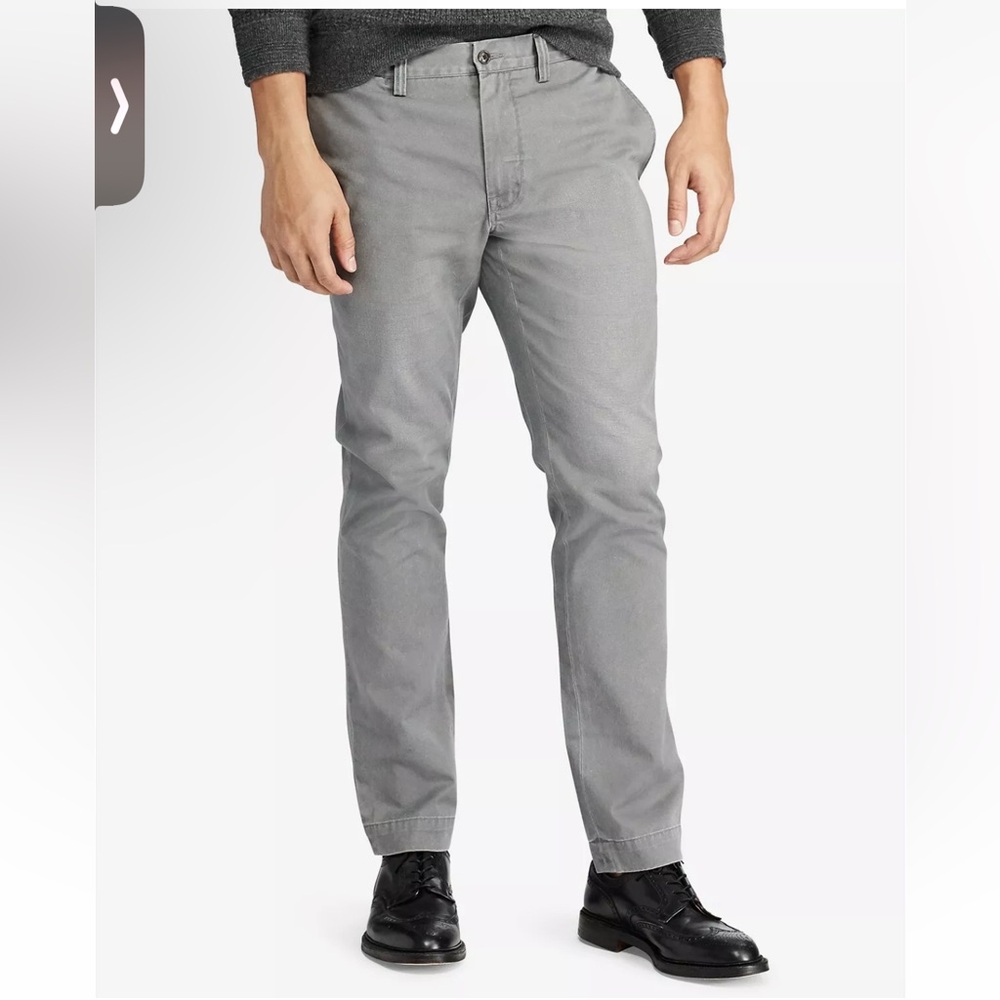 Polo Ralph Lauren Men's Slim-Fit Bedford Chino Pants, Gray 33x32